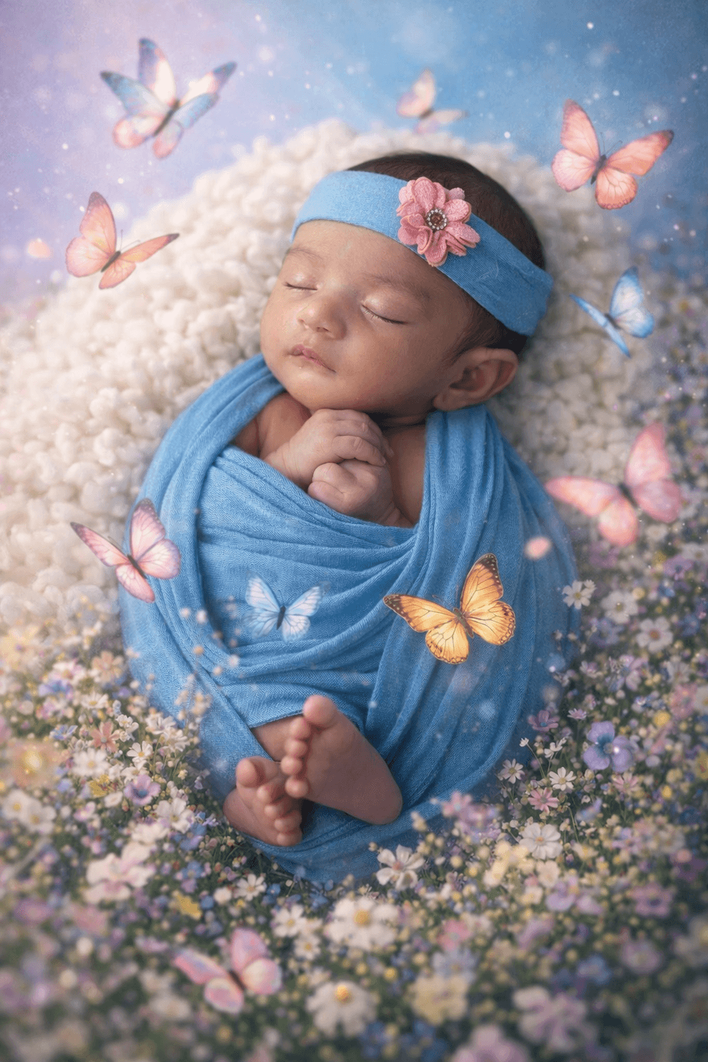 Baby photoshoot setup with gentle pastel backdrop at IBS Baby Photoshoot studio in Karvenagar, Pune