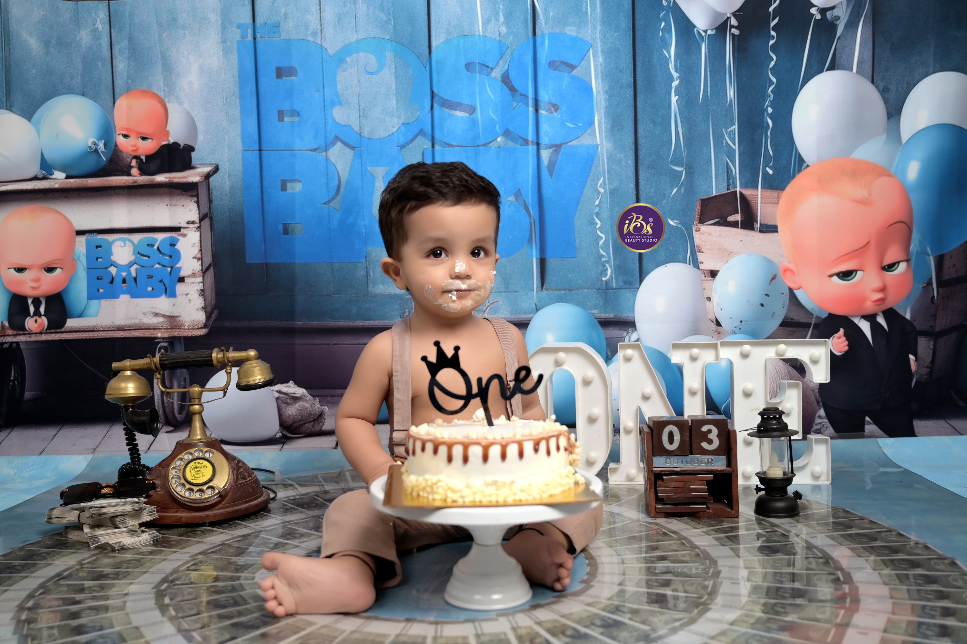 Baby photoshoot detail from a premium indoor theme at IBS Baby Photoshoot studio in Karvenagar, Pune