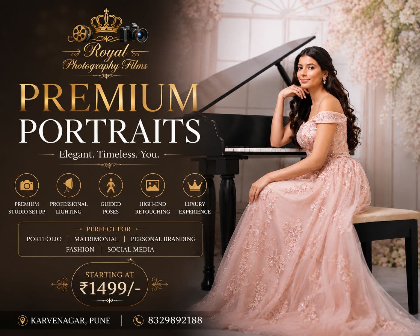 Premium Portrait Shoot baby photoshoot package cover image in Pune